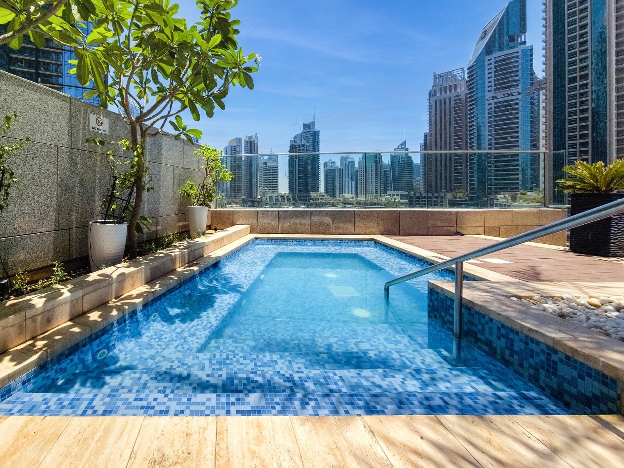 Ultra Modern 1Bd In Damac Heights Marina Apartman Dubaj Kültér fotó