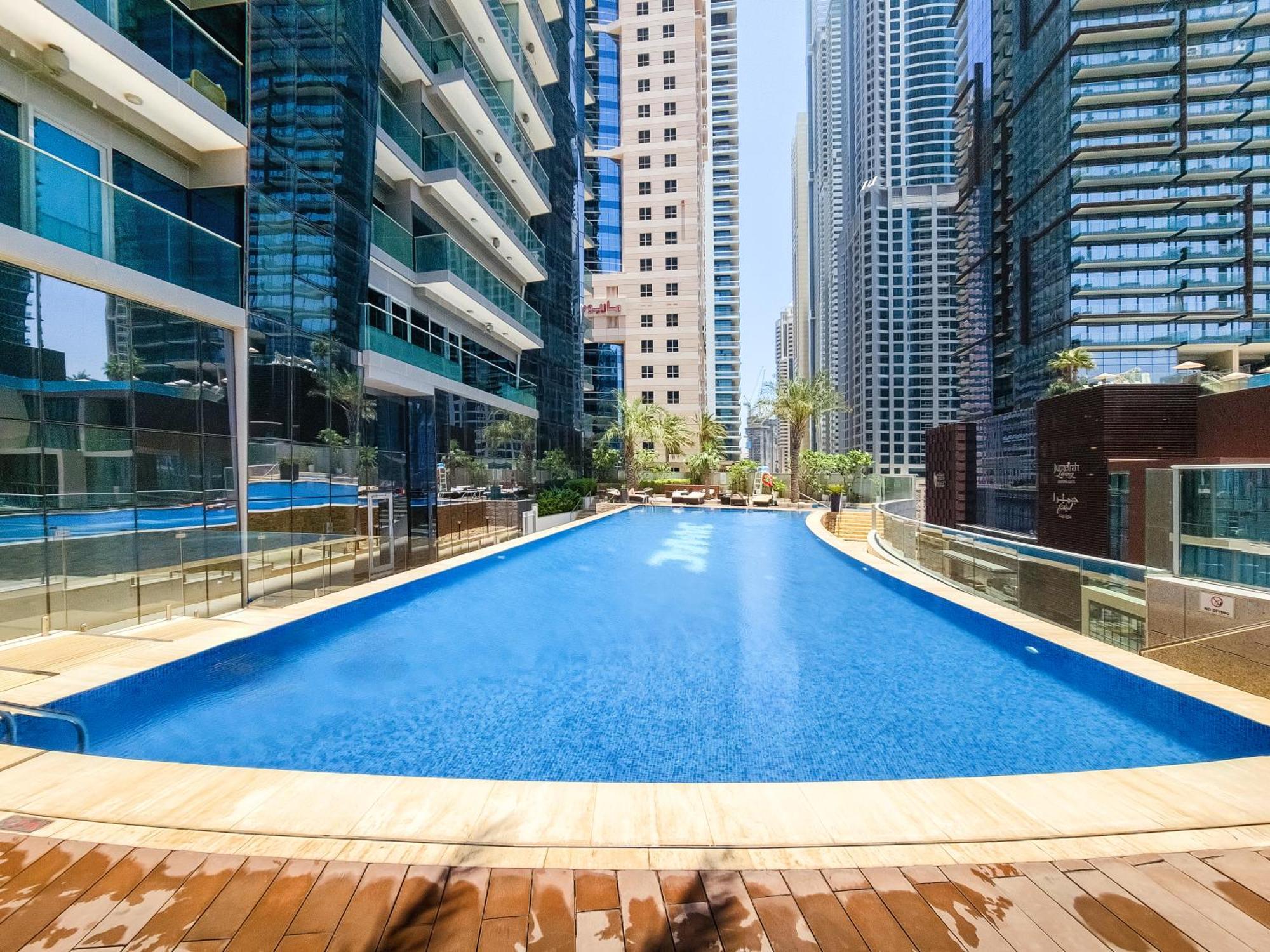 Ultra Modern 1Bd In Damac Heights Marina Apartman Dubaj Kültér fotó