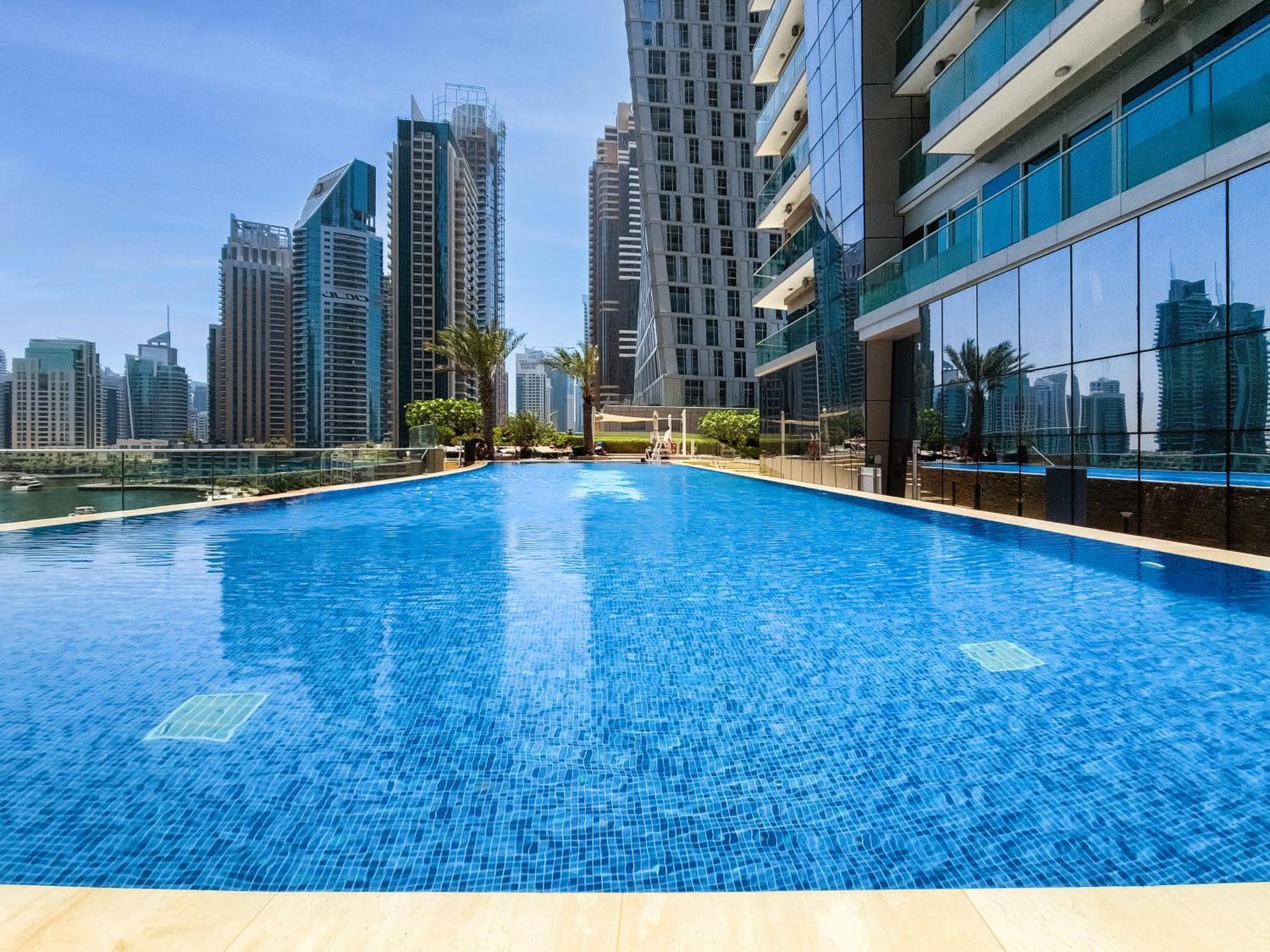 Ultra Modern 1Bd In Damac Heights Marina Apartman Dubaj Kültér fotó