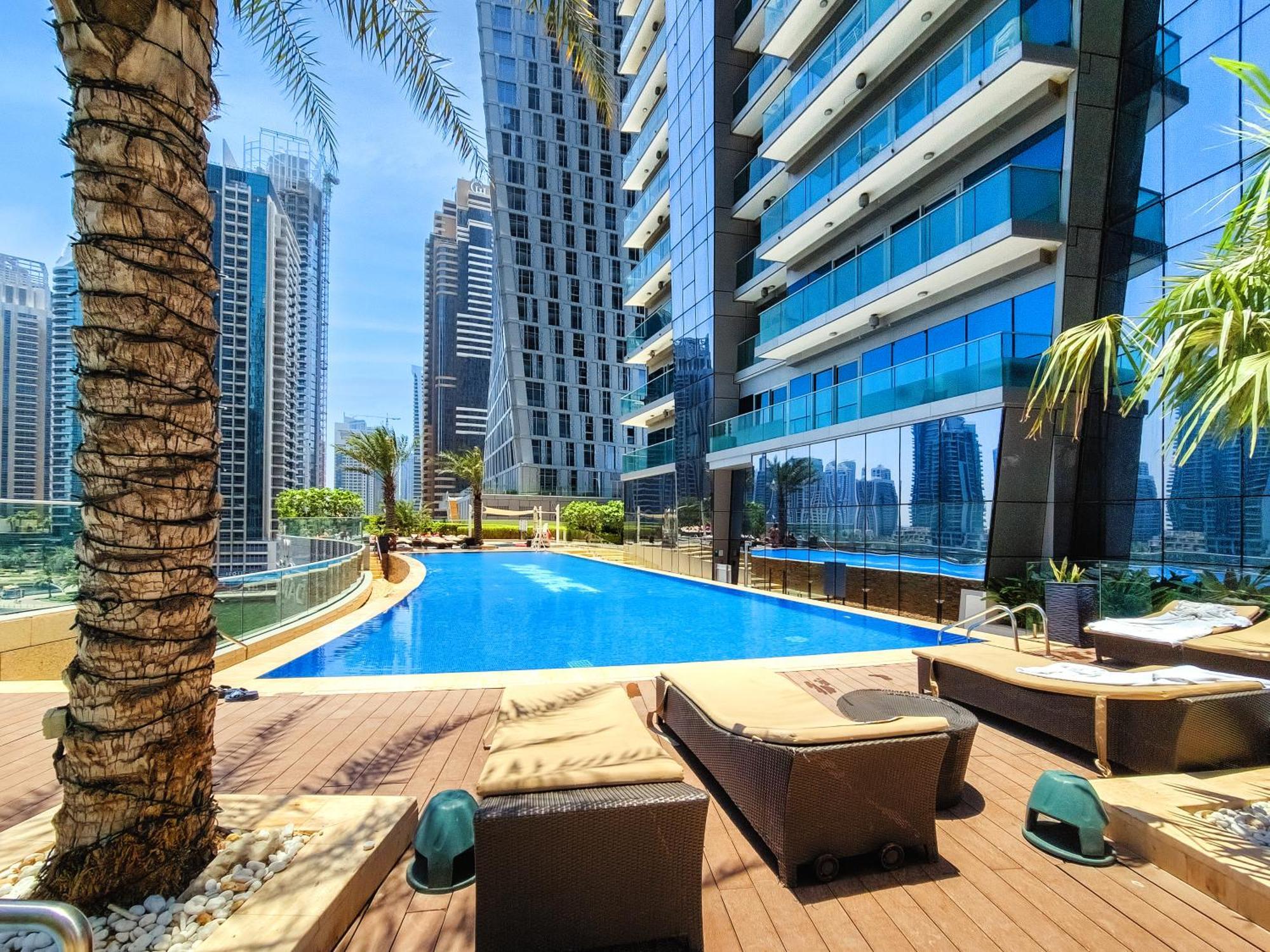 Ultra Modern 1Bd In Damac Heights Marina Apartman Dubaj Kültér fotó
